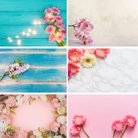 vinyl custom photography backdrops prop flower and wooden planks theme photography background 191024st 006