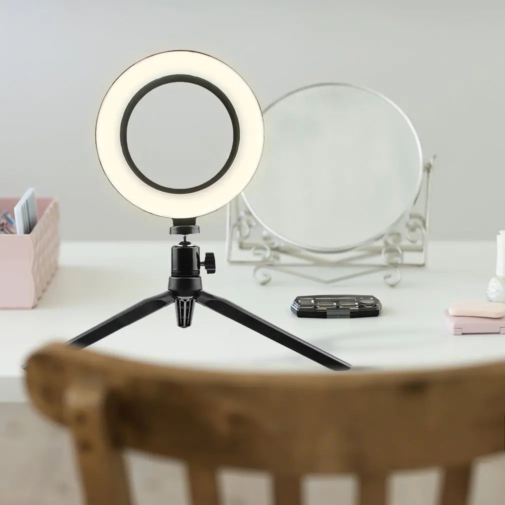 

Desktop Bracket Fill Light Ring Light Led Luminant Live Broadcast Video Recording Fill Light 3 Color Light Modes