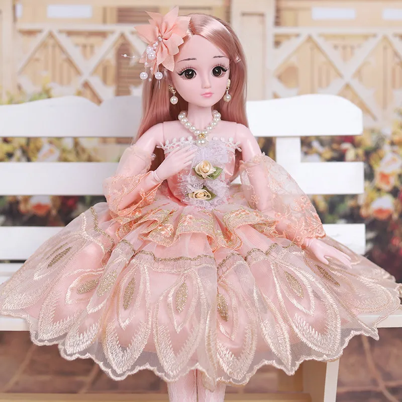 60 см, 1/3 BJD, кукла с принцессой, аксессуары для одежды, 20 подвижных шарнирных кукол, свадебное платье, игрушки для девочек, подарок AT35