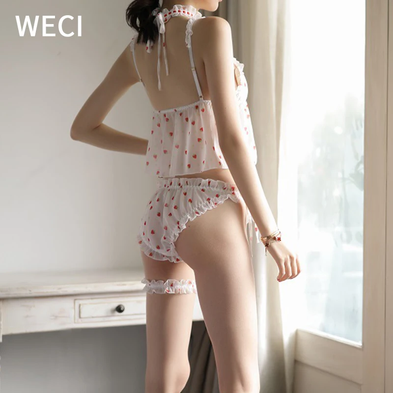 Женская ночная рубашка WECI камисоль пеньюар женская пижама с шелковыми шортами
