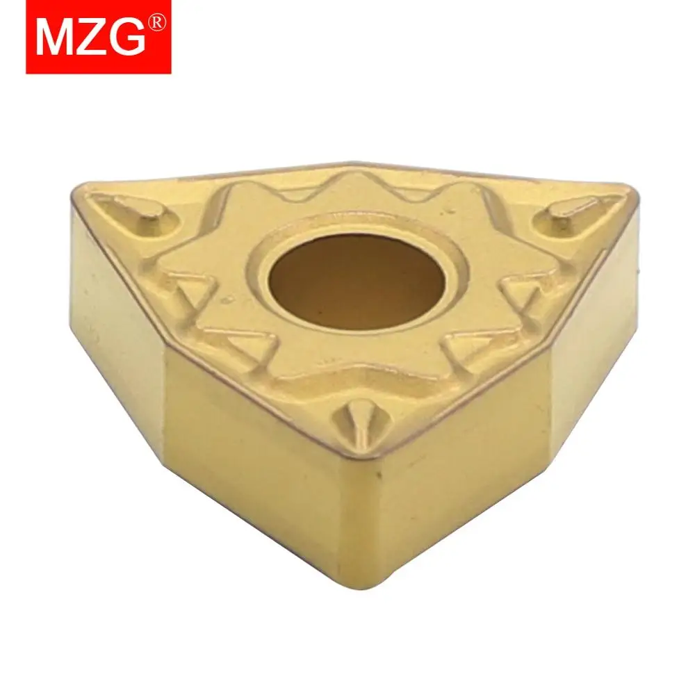 Токарный резец с ЧПУ MZG WNMG 0804 04 08 HQ ZC25 обработка стали со средней отделкой
