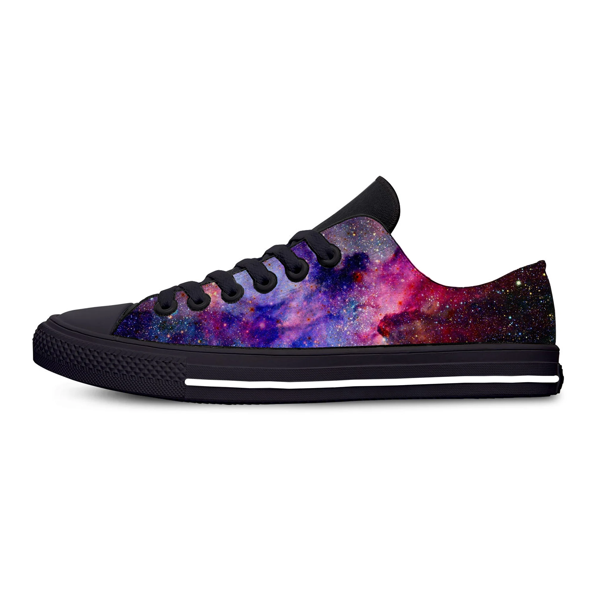 Galaxy Space universe star Funny Fashion Novelty Casual Cloth Shoes Low Top Lightweight Breathable 3D Print Men women Sneakers |