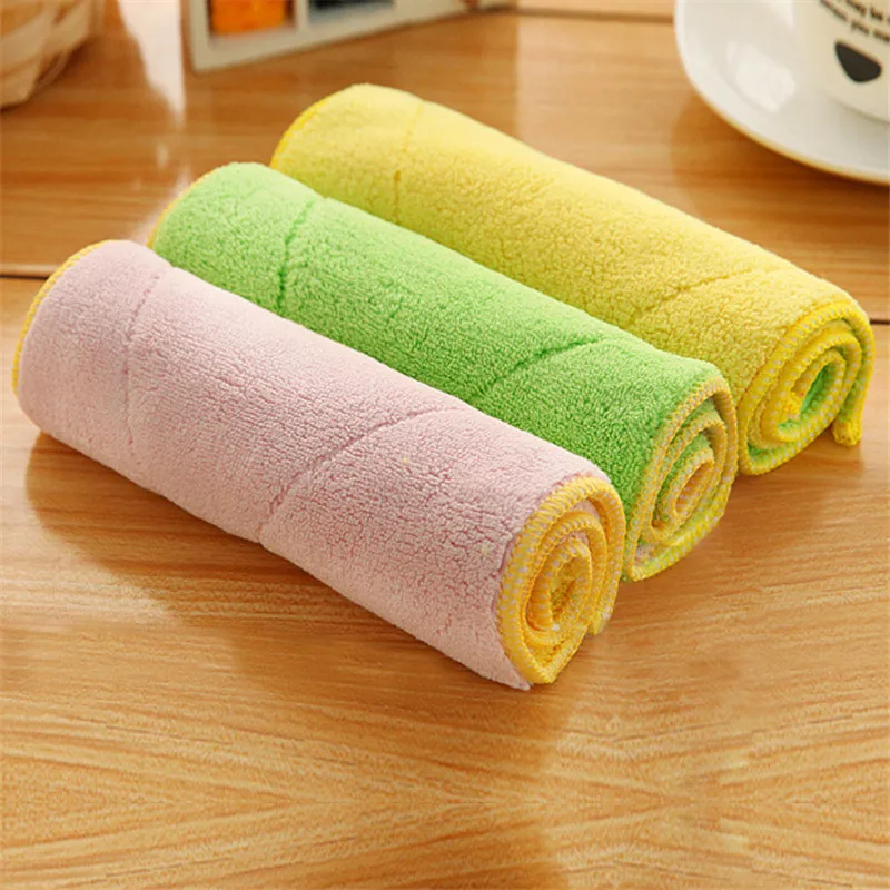 

20pcs Microfiber Cleaning Rags Super Absorbent Household Dish Towel Kitchen Oil and Dust Wipe Clean Cloth