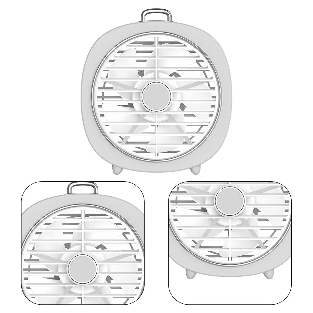 

P22 USB Charging Fan Brushless Motor Electric Without Battery Mini Cooling Desk Table Fan With Night Light Removable Mesh Cover