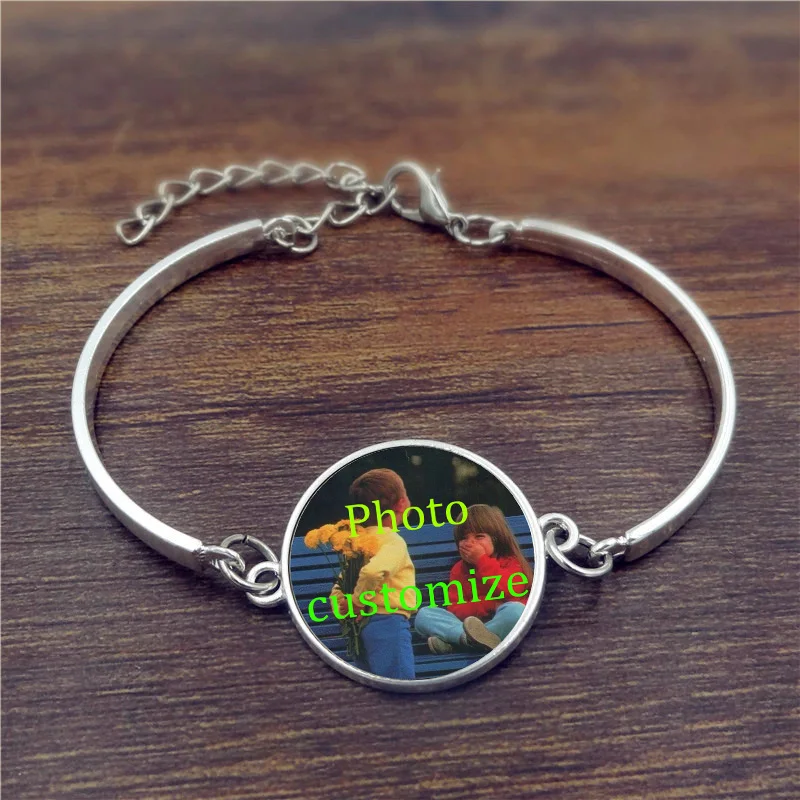 Браслеты на заказ Персонализируйте фото вашего ребенка мамы дедушки любимый