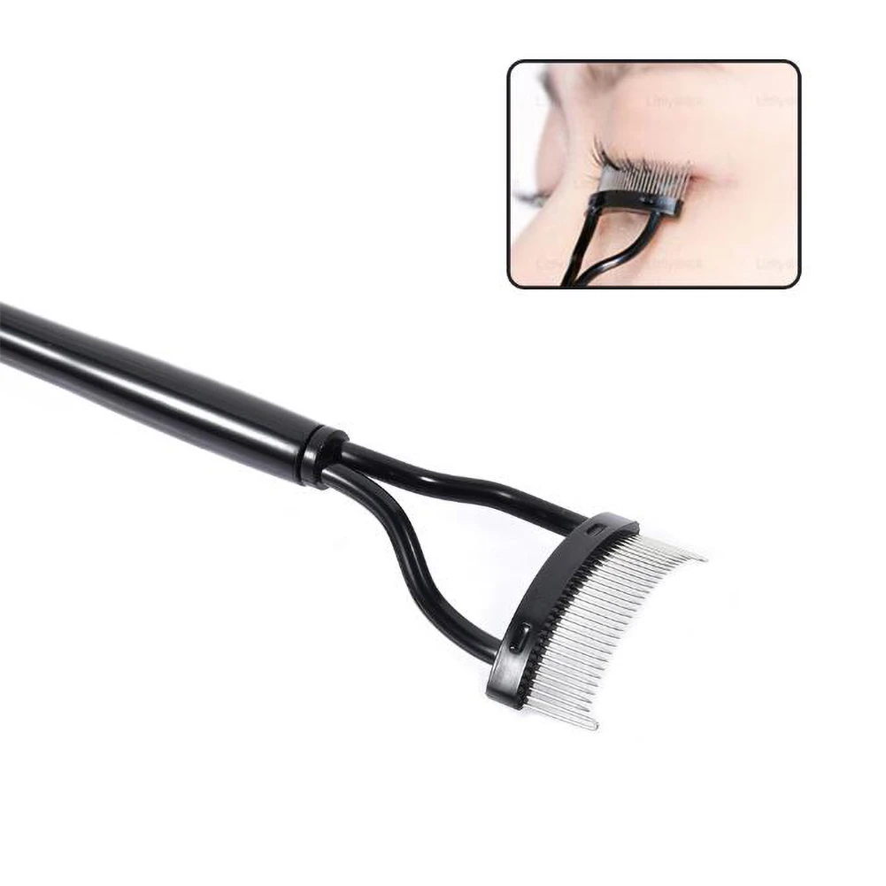 Разделитель ресниц для подтягивающий локон металлическая кисть тушь