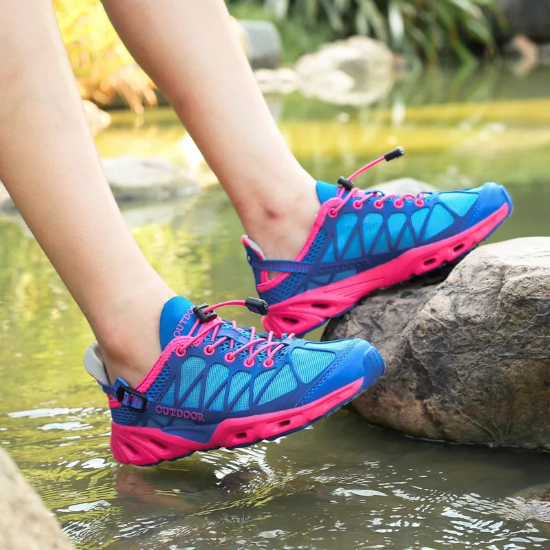 Breathable Mesh Men Hiking Shoes Sports Non-slip Professional Hiking Sneakers Men Couples Outdoor Shoes for Trekking and Camping