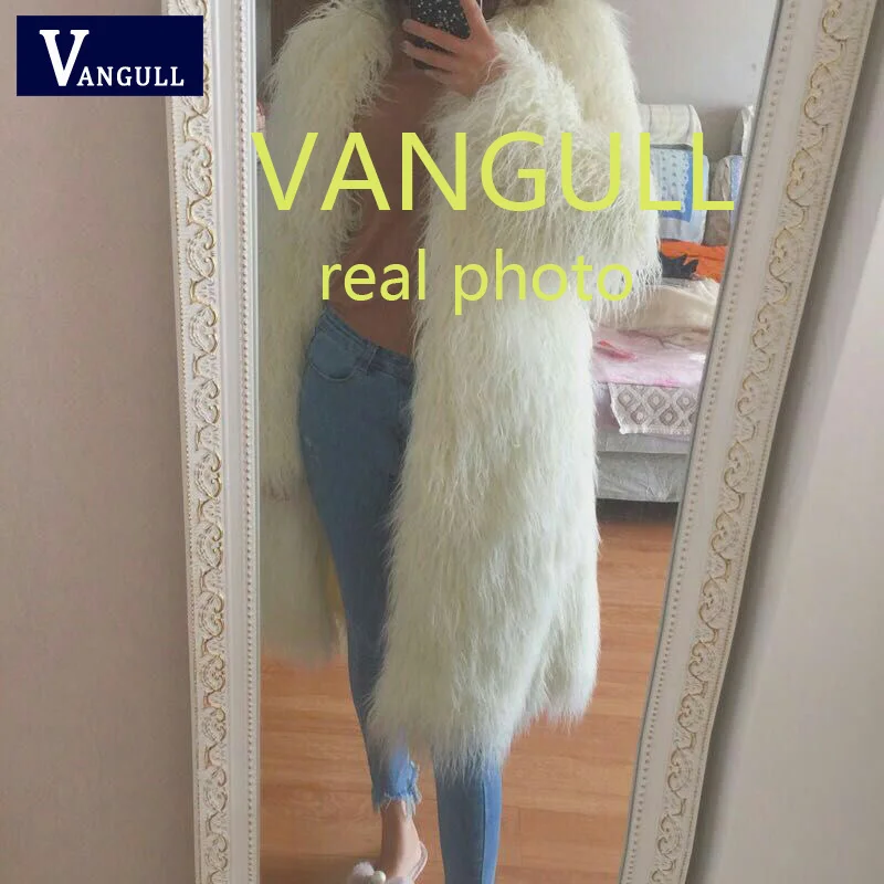 Vangull/зимнее женское высококачественное пальто из искусственного меха