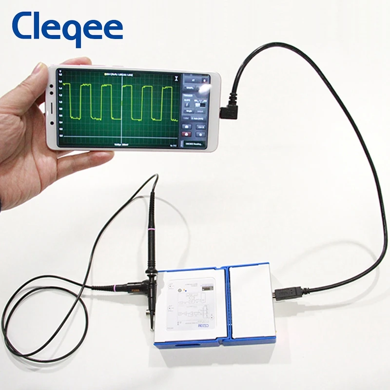 Digital Portable Oscilloscope OSC482 OSC482M PC Android USB 2.0 Virtual 2CH Bandwidth 20Mhz Sampling Data 50MSa/s | Инструменты