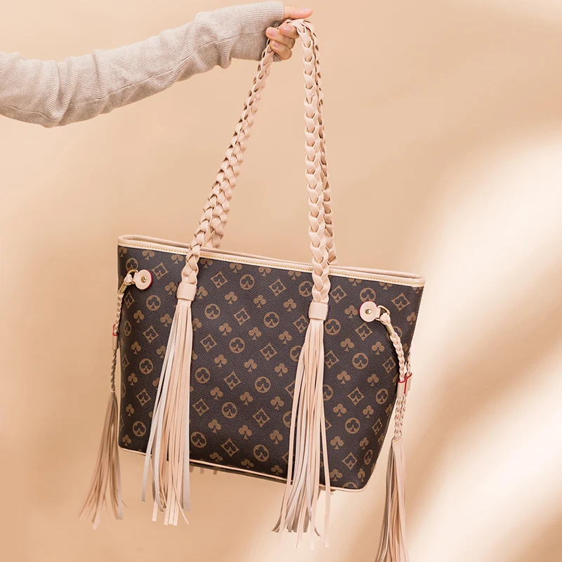 

Printing Large-capacity Luxury Bags for Women Shopping Bags European and American Fashion Handbags Shoulder Bags Tote Hand Bags