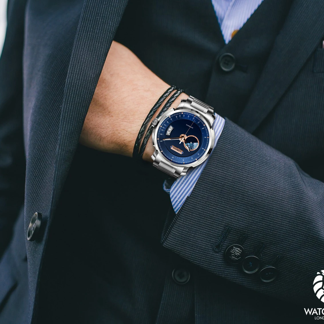 Часы наручные LOBINNI Мужские автоматические Роскошные водонепроницаемые