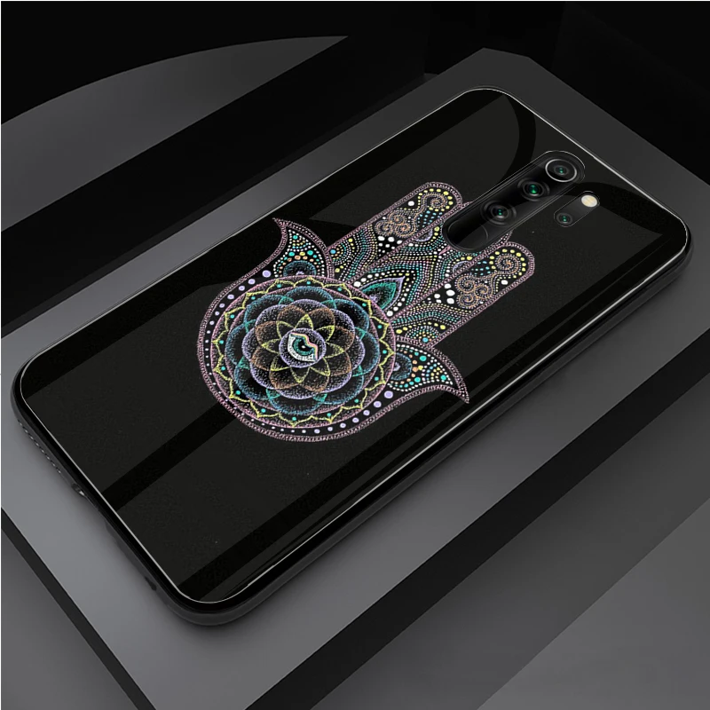 Хамса рука Фатимы чехол из закаленного стекла для телефона Xiaomi Redmi Note 5 6 7 8 9 Pro Note8T