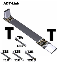 usb 3 1 type c male to usb3 1 type c female updown angle usb data synccharge cable type c cord connector adapter fpc fpv flat