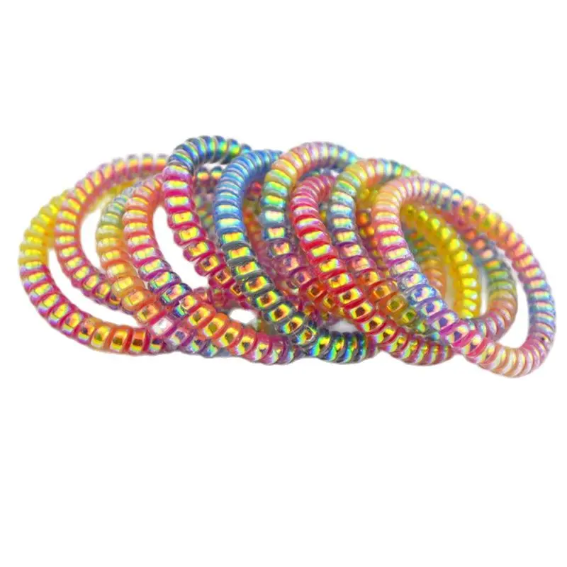 10 шт./партия эластичные резинки для волос 5 см|hair accessories|ponytail hair accessoriestelephone wire tie |