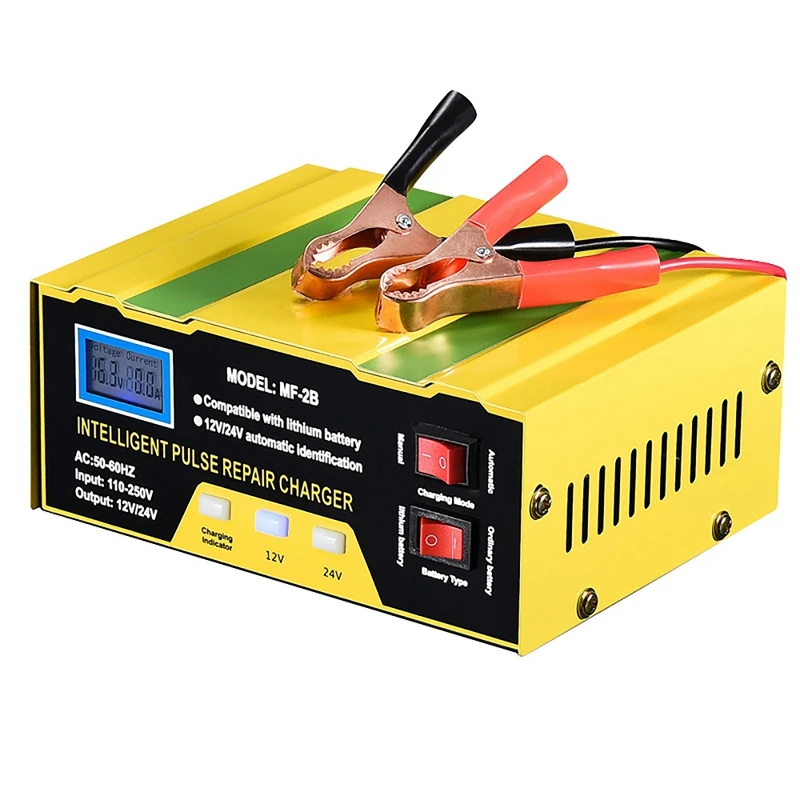 

Car Battery Charger 10A 12V/24V Automatic Smart Charger Monitor Charge Maintain Battery for Lead Acid Battery
