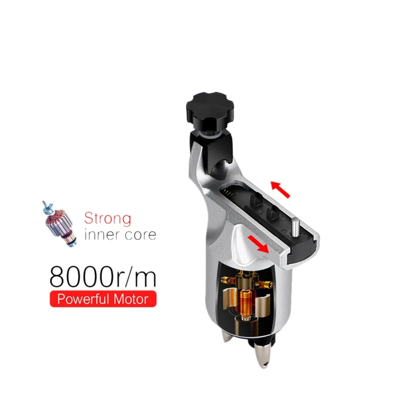 

New DC5.5+ Hook Line Rotary Tattoo Machine Shader Liner RCA Rotary Tattoo Machine Body Permanent Makeup Machine