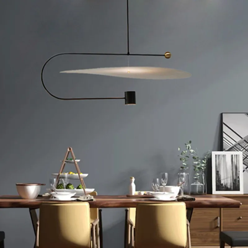 

Post-modern Minimalist Led Pendant Light Concise Designer Restaurant Dining Room Studio Suspension Light Fixtures Free Shipping