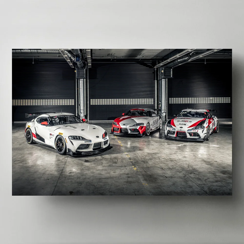 

Modern Art Print Poster Supercar Toyotas Tuning 2019 Supra GT4 Concept Wall Picture Canvas Painting for Living Room Decor