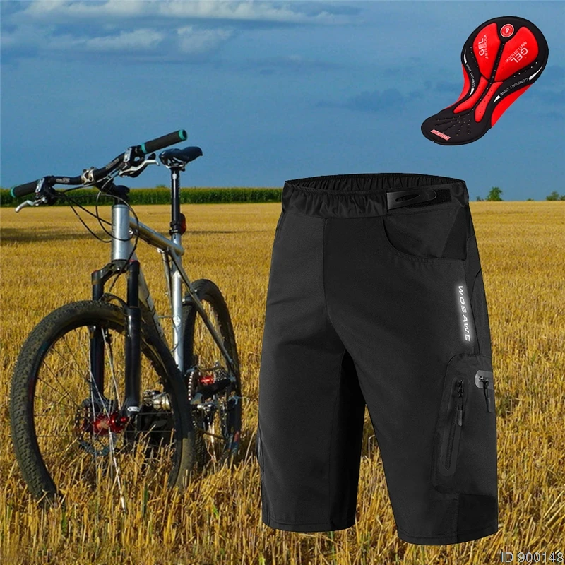 WOSAWE Мужские MTB шорты для улицы, для мотокросса, для велосипеда, короткие штаны, дышащие, свободные, подходят для бега, велосипеда, велосипедные шорты, Ciclismo