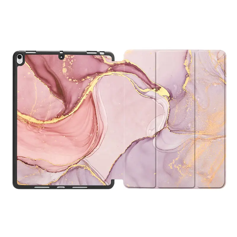 IPBC12 MTT чехол для планшета для iPad Pro Air 10,5 дюймов мраморная текстура из искусственной кожи+ Мягкий ТПУ задний смарт-чехол с держателем карандаша - Цвет: IPBC12
