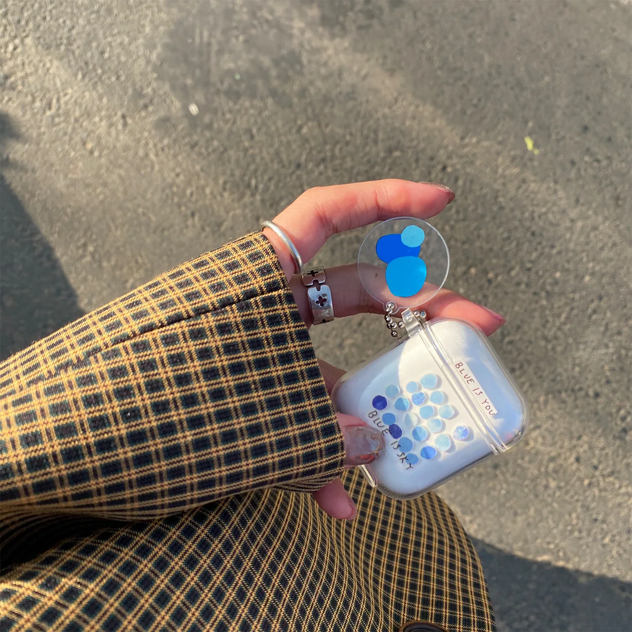 Cute Fresh Flower Earphone Case For AirPods 1 2 Pro Transparent TPU Air pods 3 Bluetooth Charging Box With Keyring | Электроника