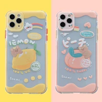 japanese art sweet fruit bear kawaii phone case for iphone 12 11 pro max xr xs max x 7 8 plus 12 mini 7plus case cute soft cover