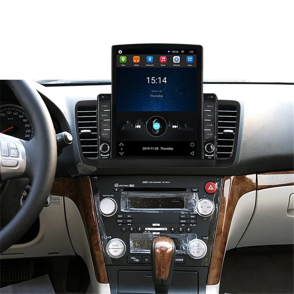 Вертикальный автомобильный мультимедийный плеер Tesla с GPS Навигатором Android для Subaru