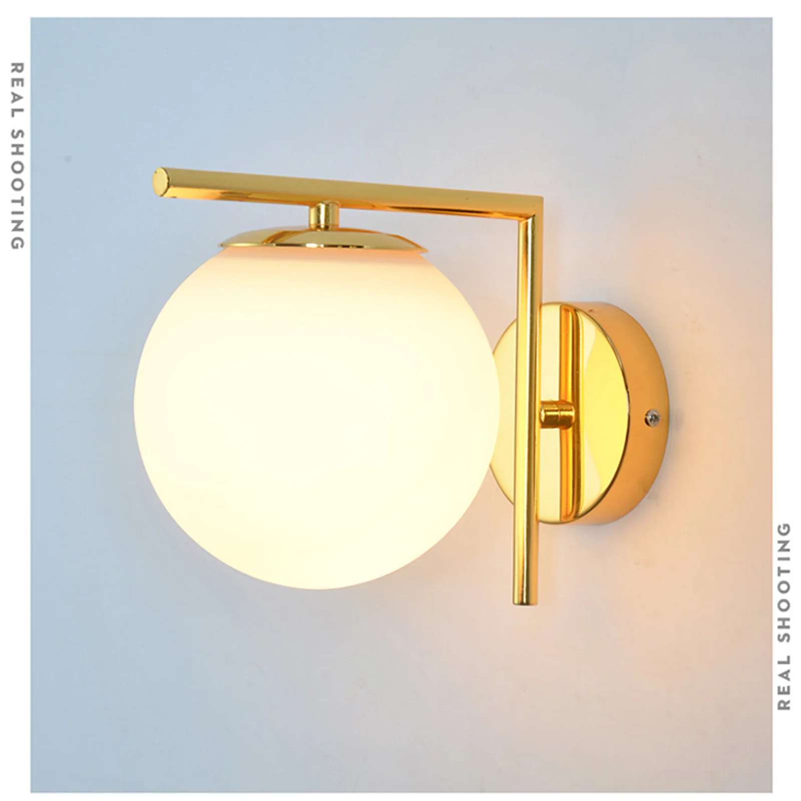 

Современный светодиодный настенный светильник со стеклянными шариками, стильный настенный светильник, лампа для чтения для спальни, гости...