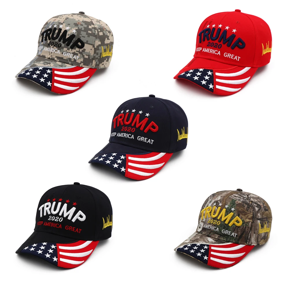 

Trump 2020 Cap Baseball Cap Keep America Great President Hat 3d Embroidery Bone Adjustable Sunscreen Hat For Men Women Fashion