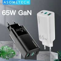 65w gan charger quick charge 4 0 3 0 type c pd usb charger for macbook ipad laptop portable fast charger for iphone 12 samsung