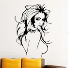 Сексуальная женщина танец наклейки на стену виниловые водонепроницаемые настенные художественные наклейки ПВХ домашний декор для спальни настенные украшения