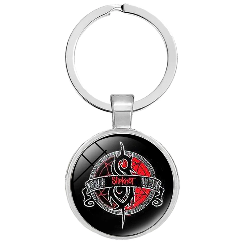 Панк Рок Группа SLIPKNOT брелок символ напечатанный стеклянный кабошон цепочка
