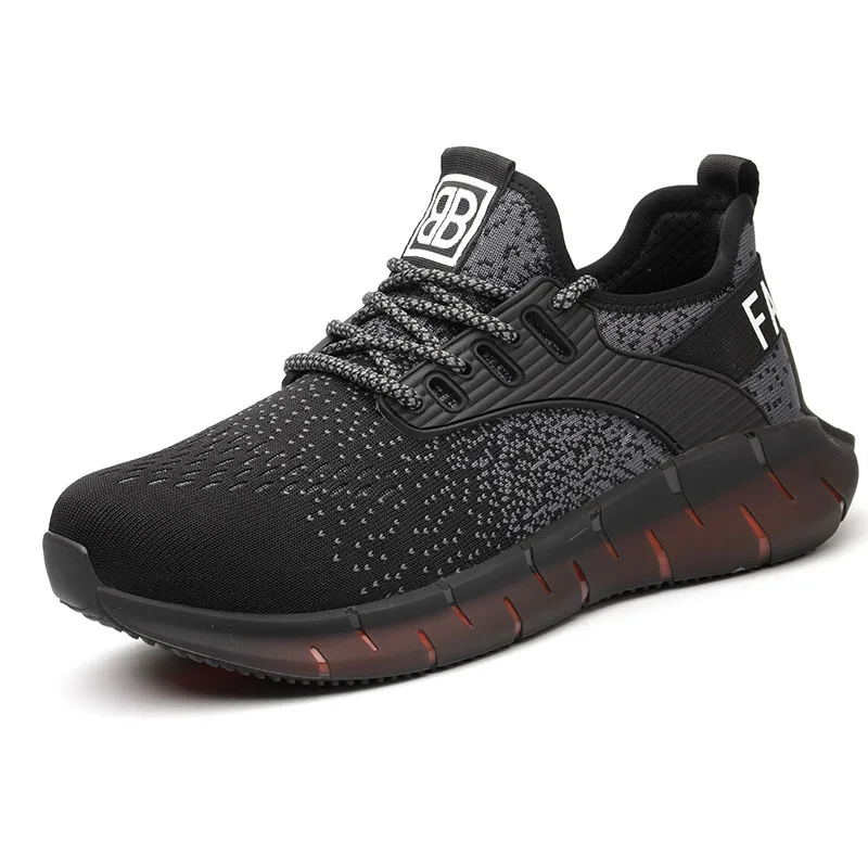 Кроссовки унисекс модные уличные рабочие ботинки защитная обувь дышащие легкие