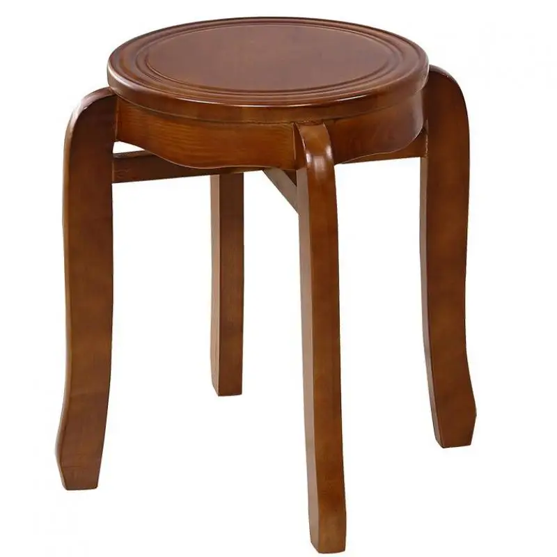 Стул из массива дерева модный круглый стул деревянный креативный обеденный стол