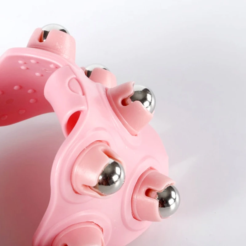 

27RC 7 Ball Beads Handheld Massager Full Body Hand Roller Gloves Meridian Brush Tool