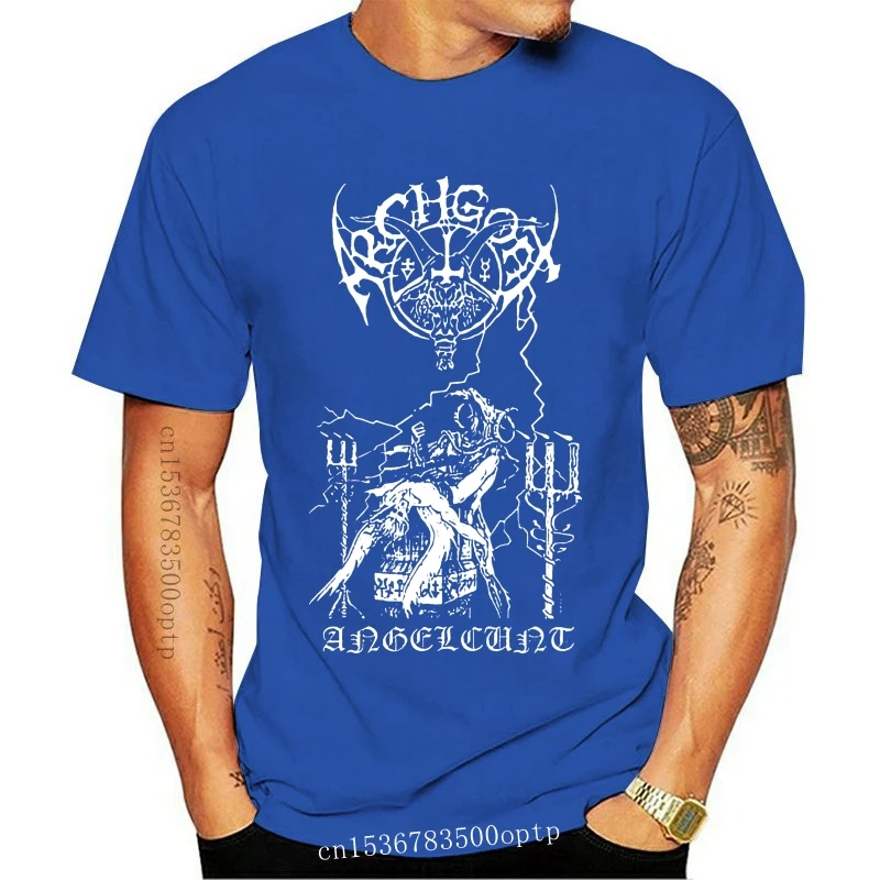 

New Archgoat Angelcunt T Shirt S Revenge Blasphemy Black Witchery Beherit Mgla 100% Cotton Short Sleeve O Neck Tops Tee Shirts20