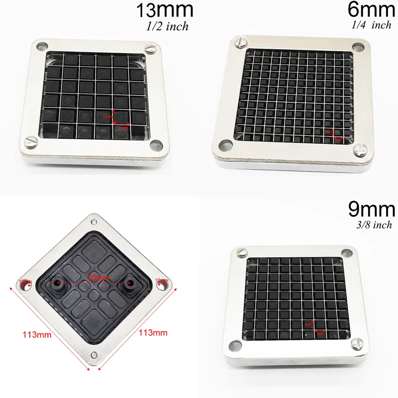 

Быстрая доставка, резаки для картофельных чипсов из нержавеющей стали для французской жарки + 3 размера лезвий, резак для французской жарки, ...