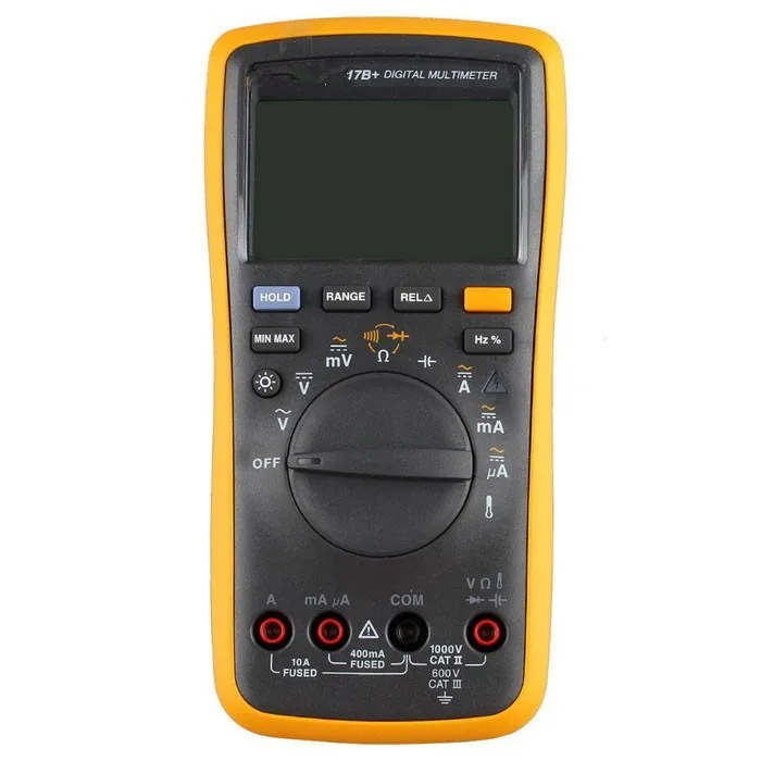 

JIGUOOR 17B+ F17B+ Professional Digital Multimeter Measuring Tool Handheld Ammeter Voltmeter Resistance Capacitance hFE Tester