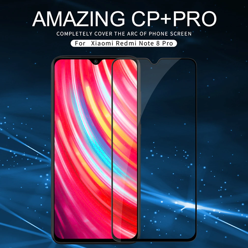 Nillkin полное покрытие стекло для XiaoMi Redmi Note 8 pro 2.5D CP+ Pro Закаленное стекло пленка для Redmi Note 8 pro Защитная пленка для экрана