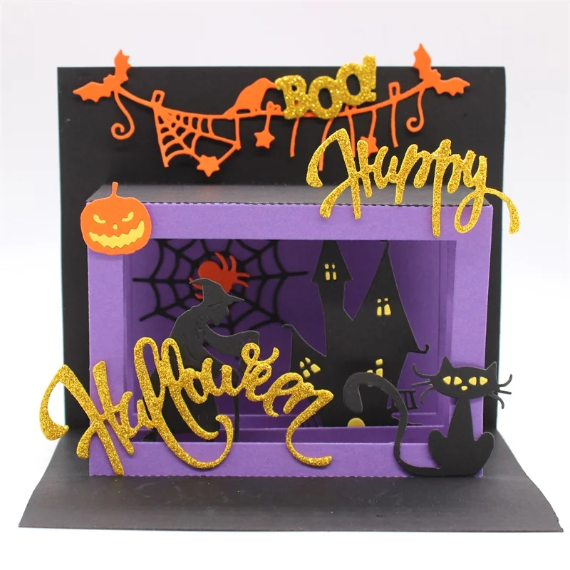 Ksccraft всплывающие оконные карты металлические режущие штампы трафареты для DIY