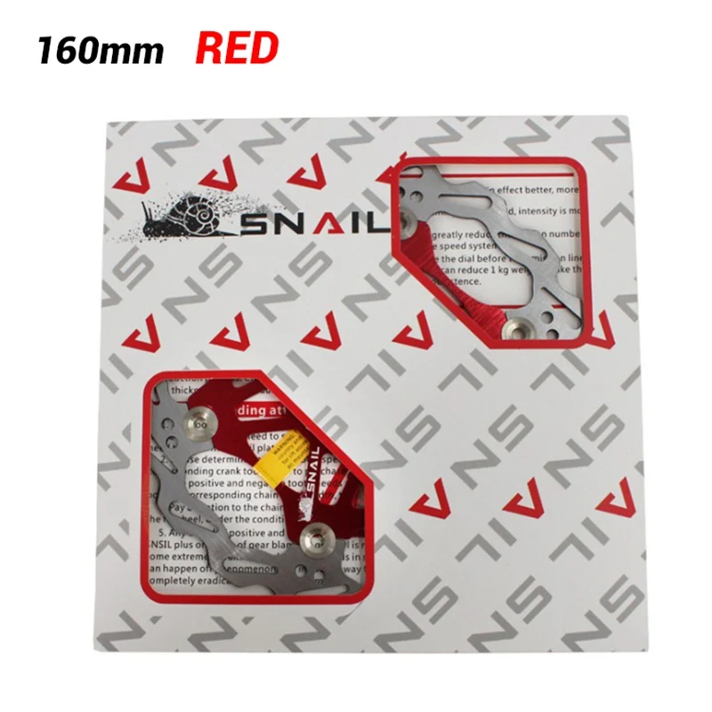 160mm Red Нержавеющая AL7075 шесть отверстий дорожный тормоз для велосипеда MTB ротор части велосипеда аксессуары 160 180 203 мм тепловыделение ротор дискового тормоза - Цвет: 160mm Red
