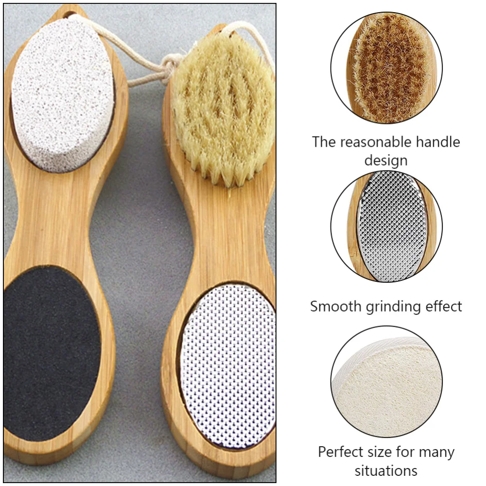 

1 Set of Foot Exfoliating Tools Cleaning Brushes Foot Files Pedicure Accessories