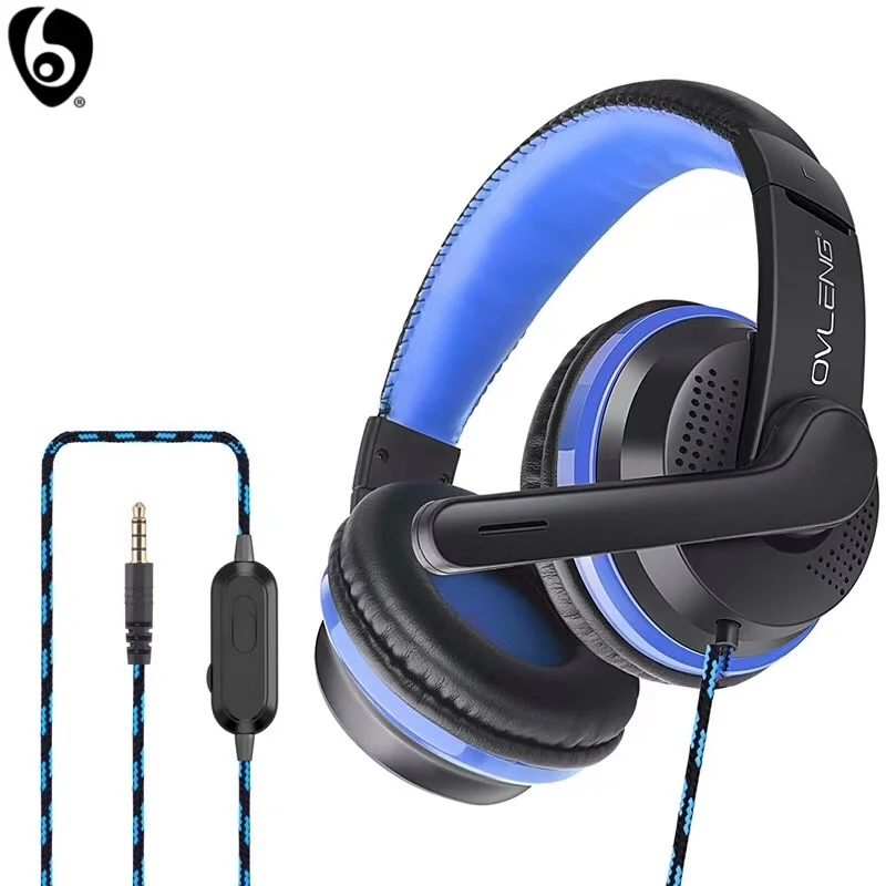 

OVLENG P6 Wired Gaming Headphone E-Sports with Mic Stereo Surrounded Sound HiFi Headset for PS4 PC Laptop 3.5mm Jack or Type C