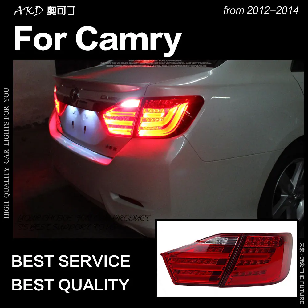 AKD автомобильный Стайлинг для Toyota Camry задние фонари 2012 2014 V50 светодиодная задняя