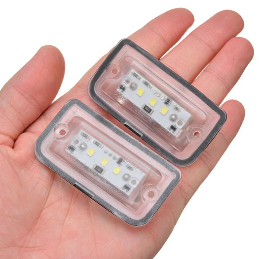 

2pcs Car LED License Plates Light Bulbs Taillight For Mercedes-Benz C W203 CLK W209 SL R230 KB27 Signal Lamps Car Lights