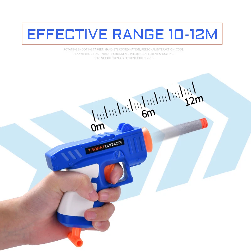 Электрическая вращающаяся игрушечная цель с логотипом пистолет подарок для