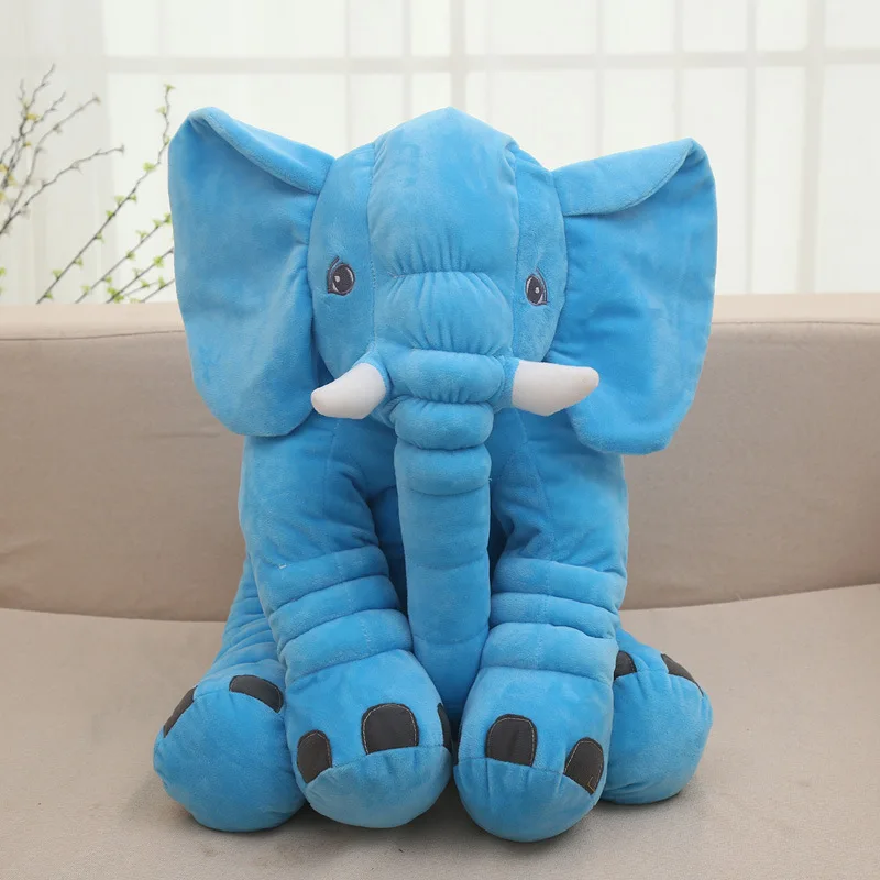 

2021 Baby Soothing Plush Elephant Pillow Toy Air Conditioning Quilt Blanket Animal Stuffed Dolls Toys Cartoon Sofa Bedding toys