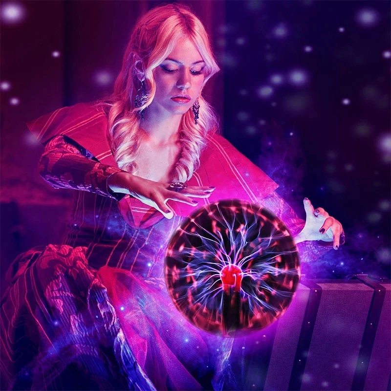Новинка плазменная Волшебная шариковая лампа RGB/красный/зеленый/синий 8 дюймовый