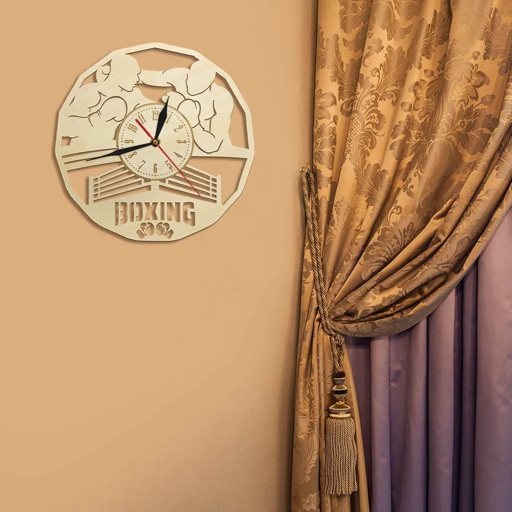 Боксерские боксерские мужские декоративные бесшумные настенные часы новоселье