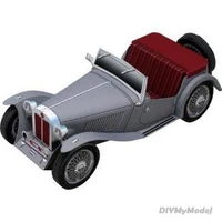 mg tc diy 3d paper card model building sets construction toys educational toys vehicle model